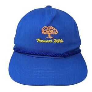 Norwood Hills Slideback Rope Baseball Hat Blue One Size Embroidered Town Talk